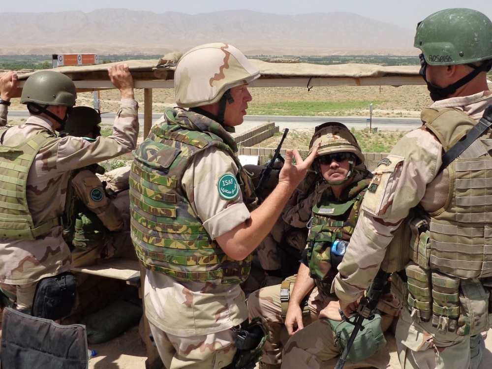 Jan-Paul Apon tijdens een missie in Afghanistan
