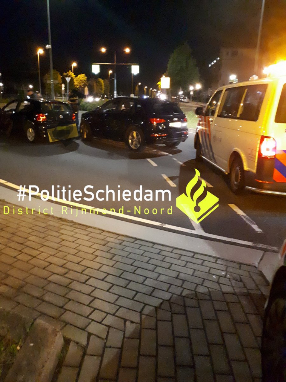 Aanrijding op Nieuwlandplein