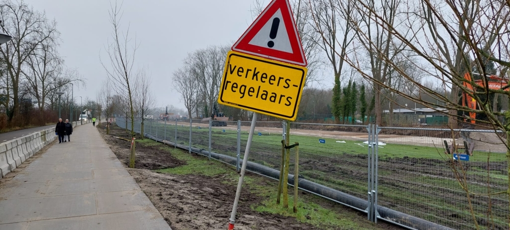 Werkzaamheden langs de Watersportweg in Vlaardingen