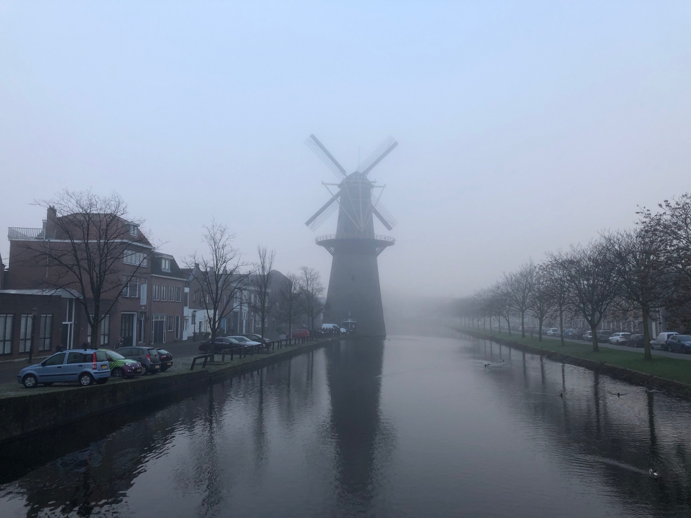 Code geel voor plaatselijk dichte mist