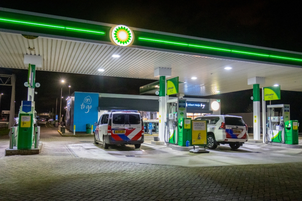 Overval op tankstation langs A20 bij Vlaardingen