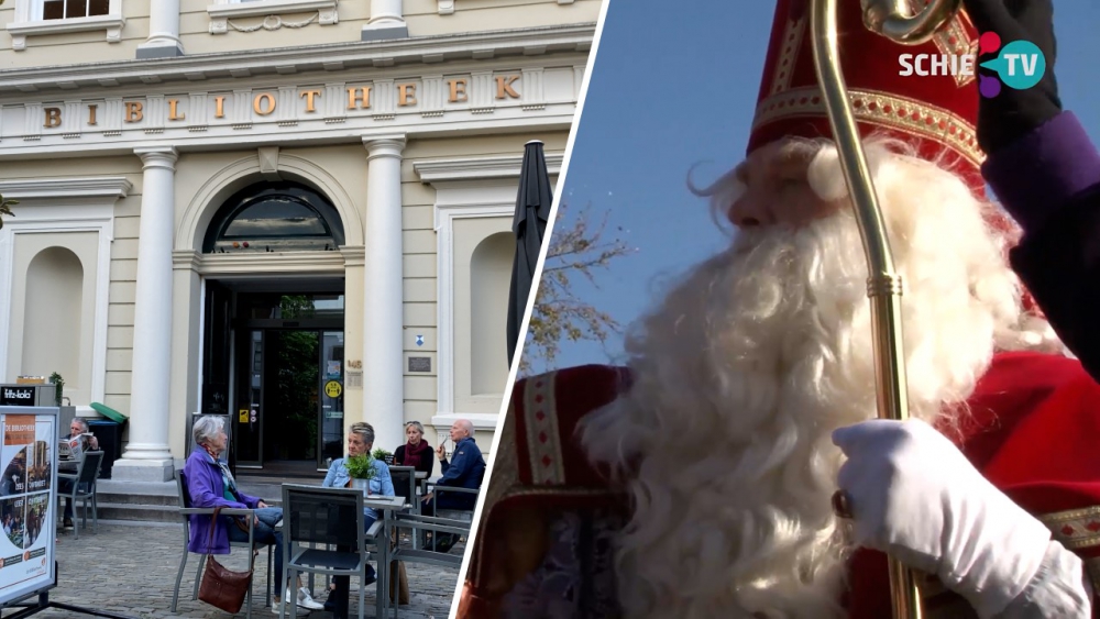 Sinterklaas vindt onderdak in bibliotheek Korenbeurs