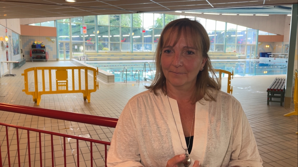 Margreet Drijvers in Zwembad Groenoord