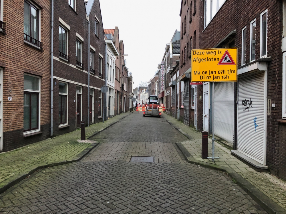 Boterstraat afgesloten