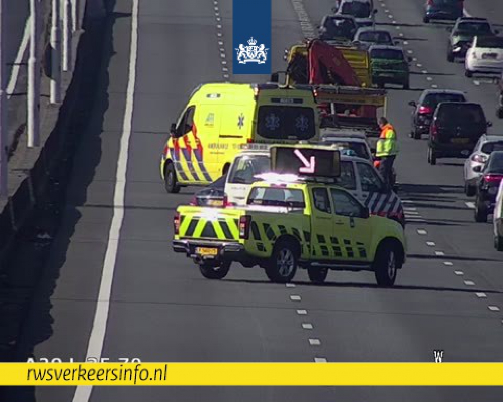 Ongeval op A20 bij Kethelplein