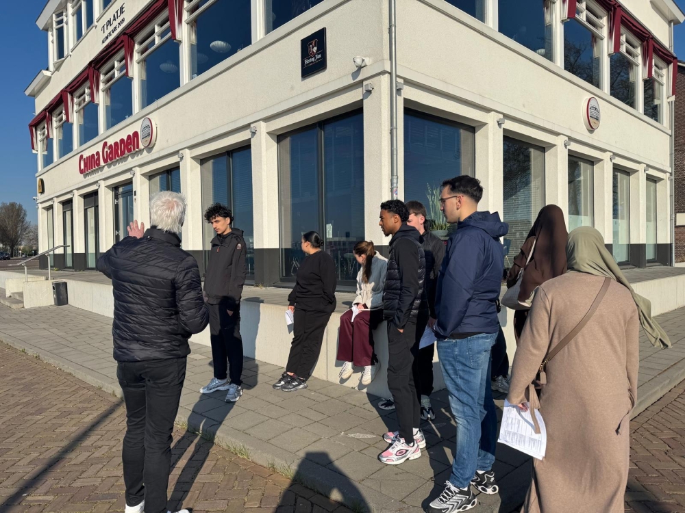 studenten mochten input geven op de plannen van de Rivierzone