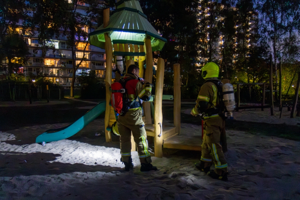 Brandstichting in speeltuintje