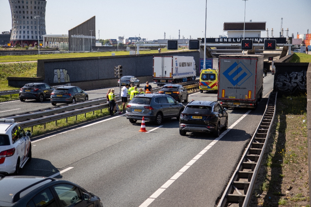 De file die ontstond na het ongeval