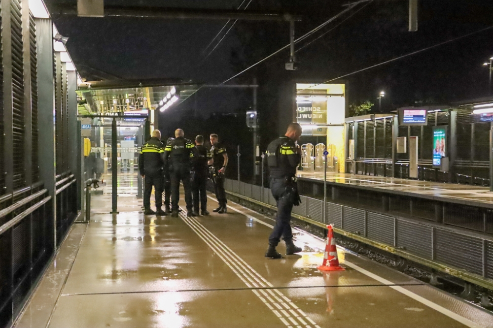 Schietincident op metrorijtuig in Schiedam