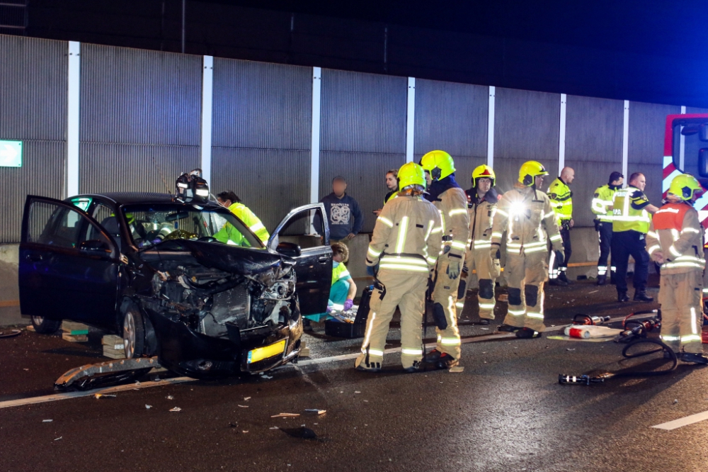 Ongeval op A20; rode kruizen boven de weg massaal genegeerd