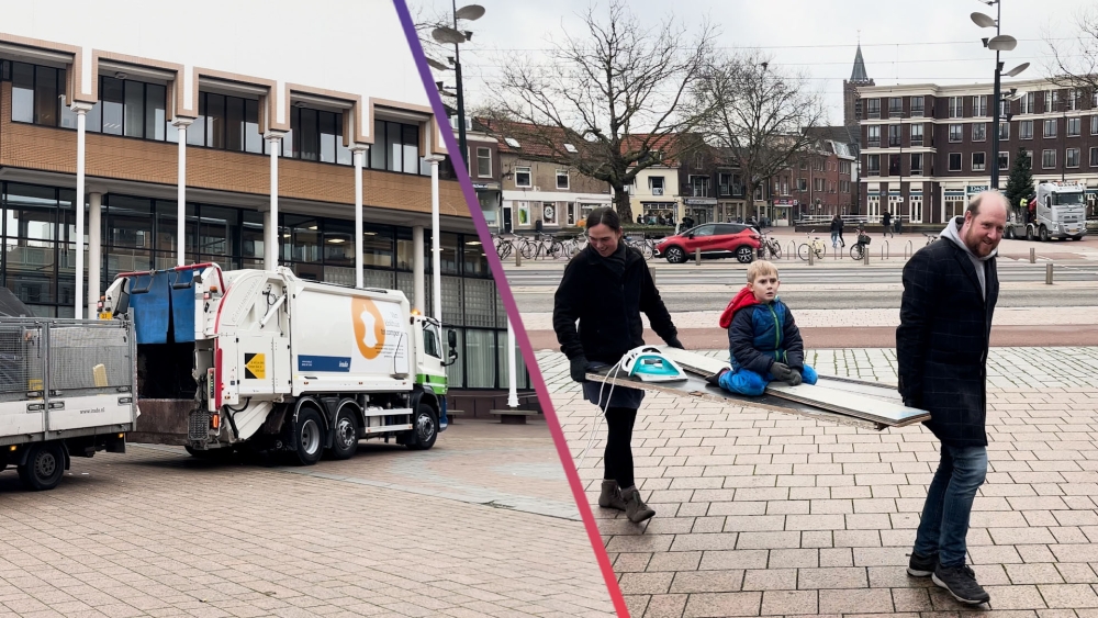 Knuffels, deuren en frituurvet: Irado haalt op het Stadserf vuil op