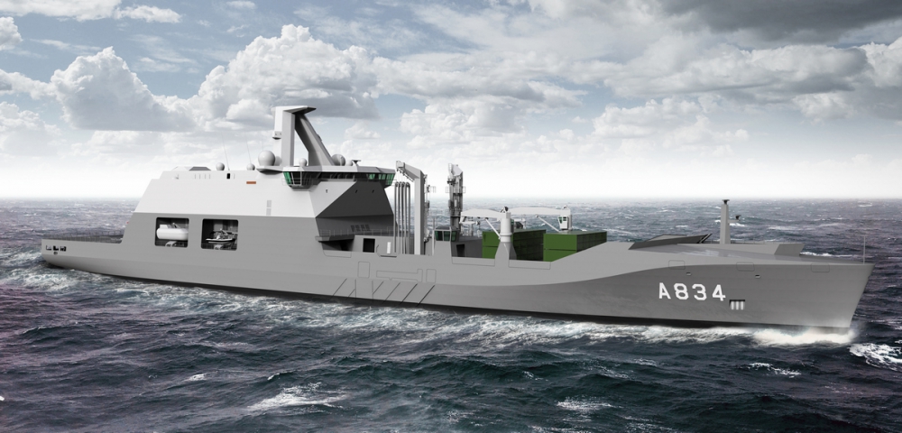 Damen hoofdaannemer bouw nieuw marineschip