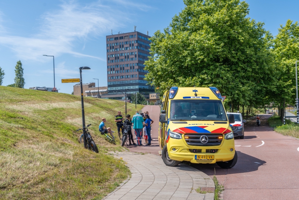 Botsing tussen pedelec en fatbike vlakbij station Vlaardingen Oost