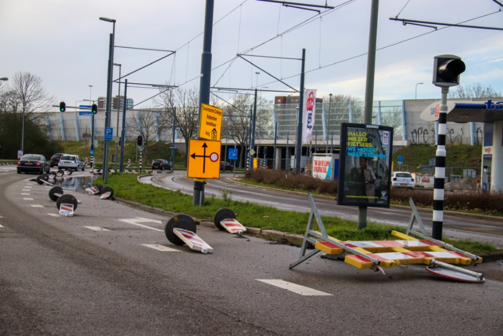 Afzetting niet bestand tegen de wind