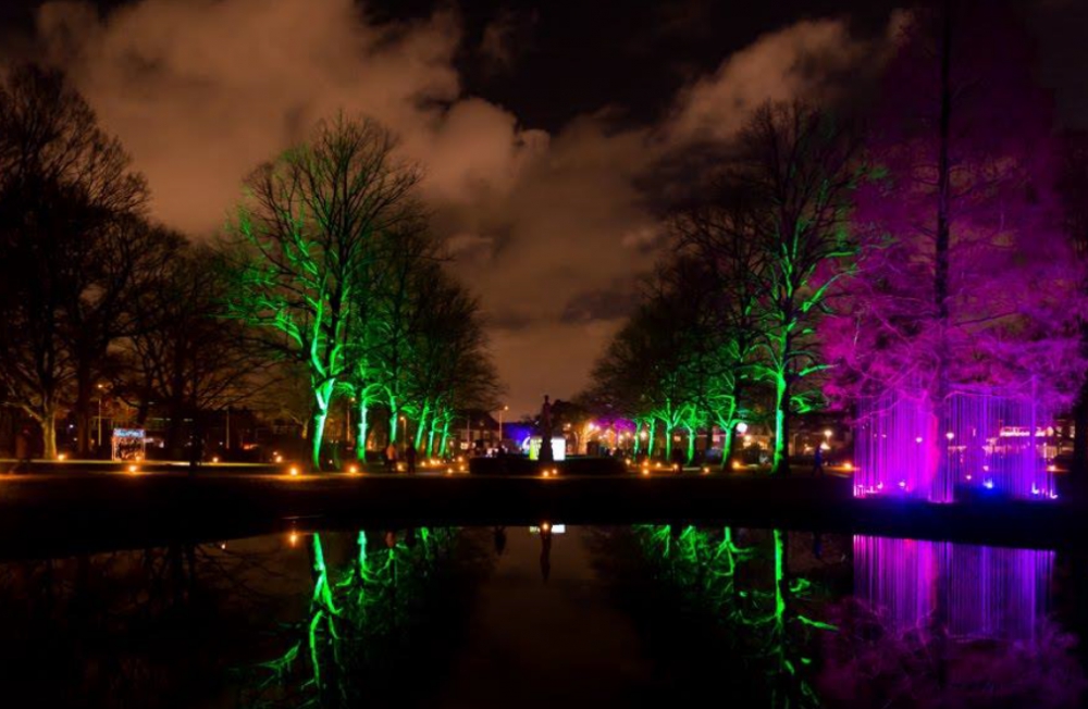 Schiedams eigen Lichtkunstfestival Winterlicht terug in het Julianapark