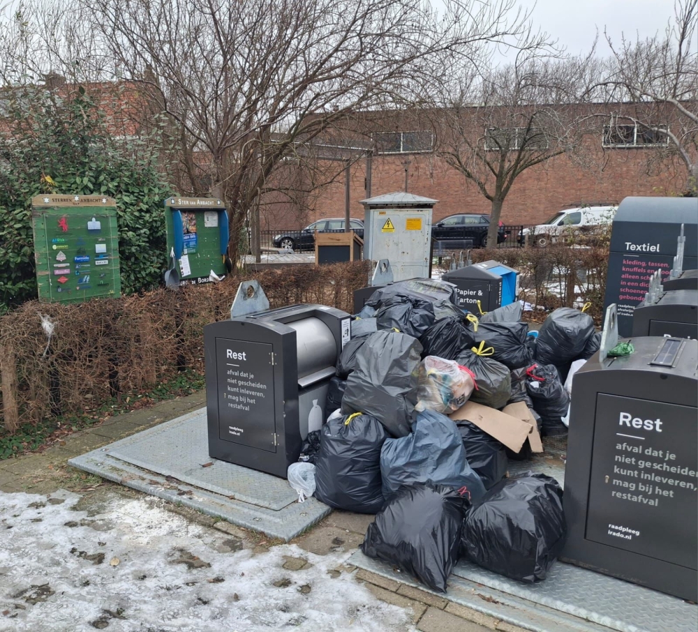 Na winterweer nog anderhalve week achterstanden in afvalverwerking