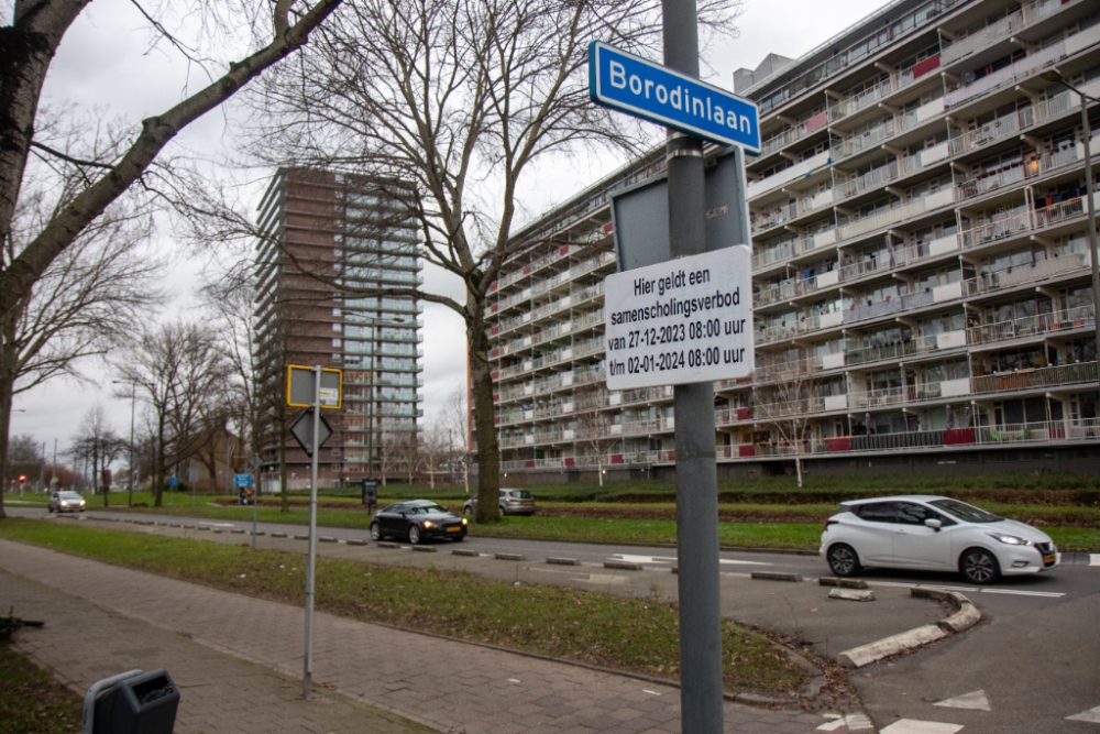 Samenscholingsverbod in heel Schiedam Noord