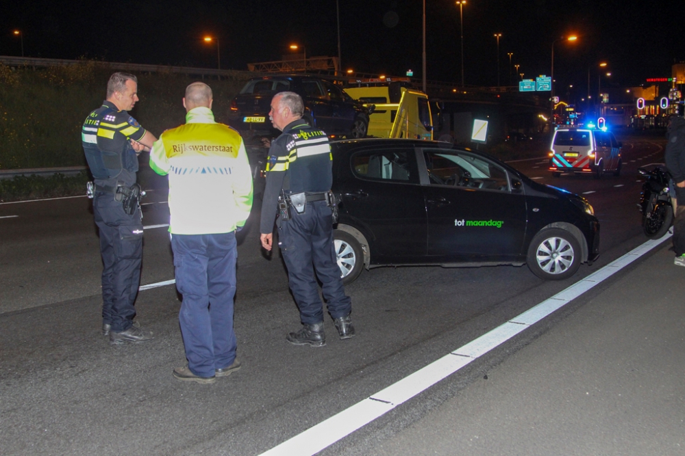 Gewonde bij aanrijding afrit A20