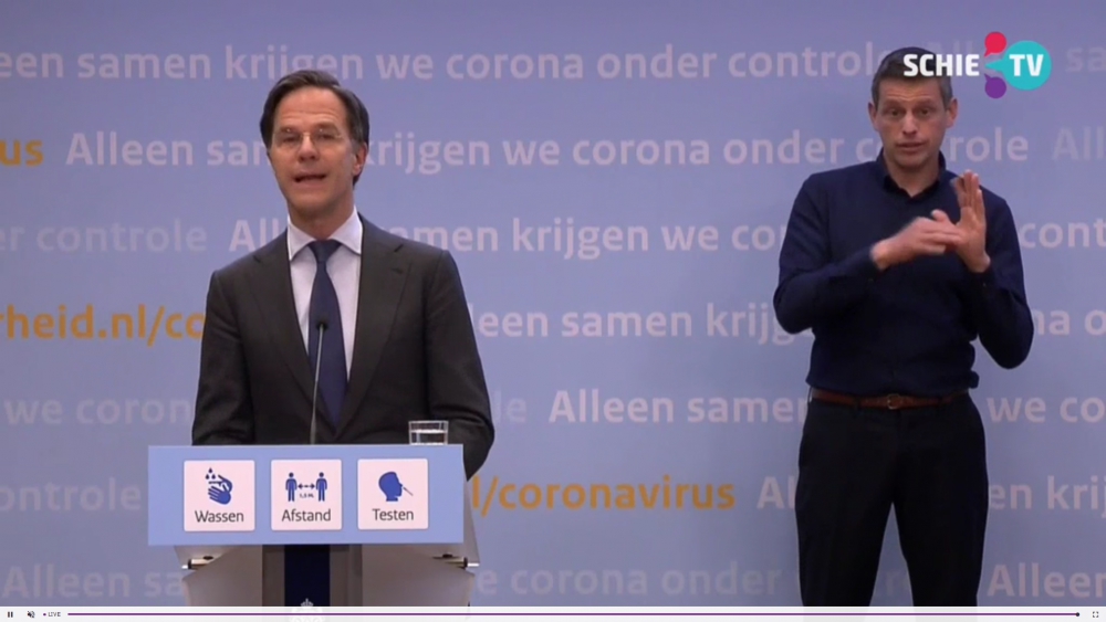 Rutte: &quot;Einde aan de lockdown met stap drie van het openingsplan per 5 juni&quot;