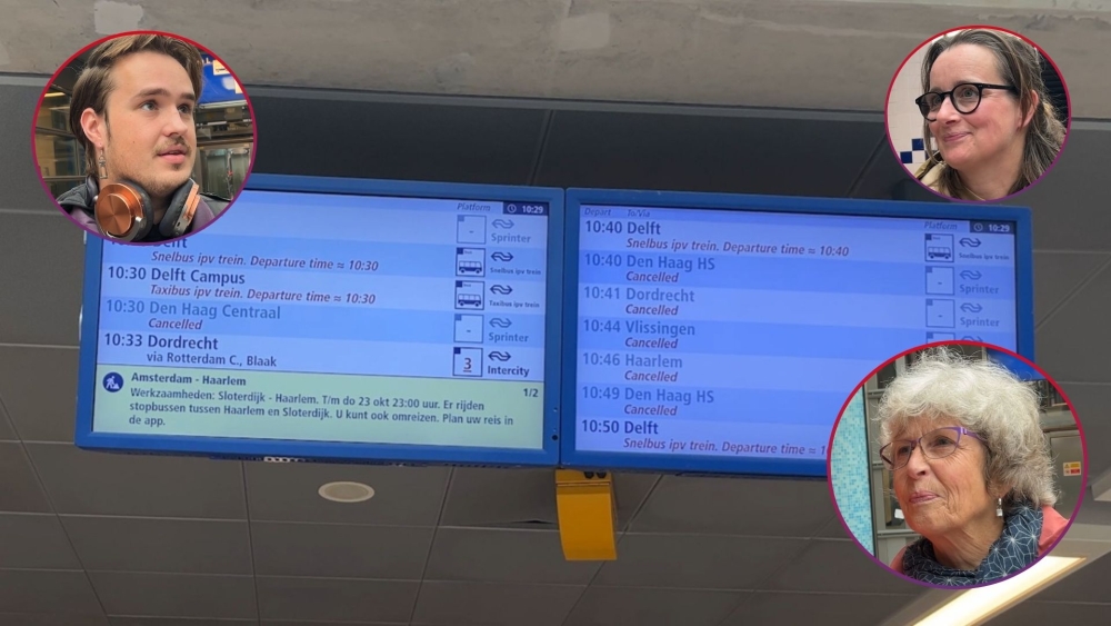 Reizigers op Schiedam Centrum vertraagd en omgeleid door spoorreparaties