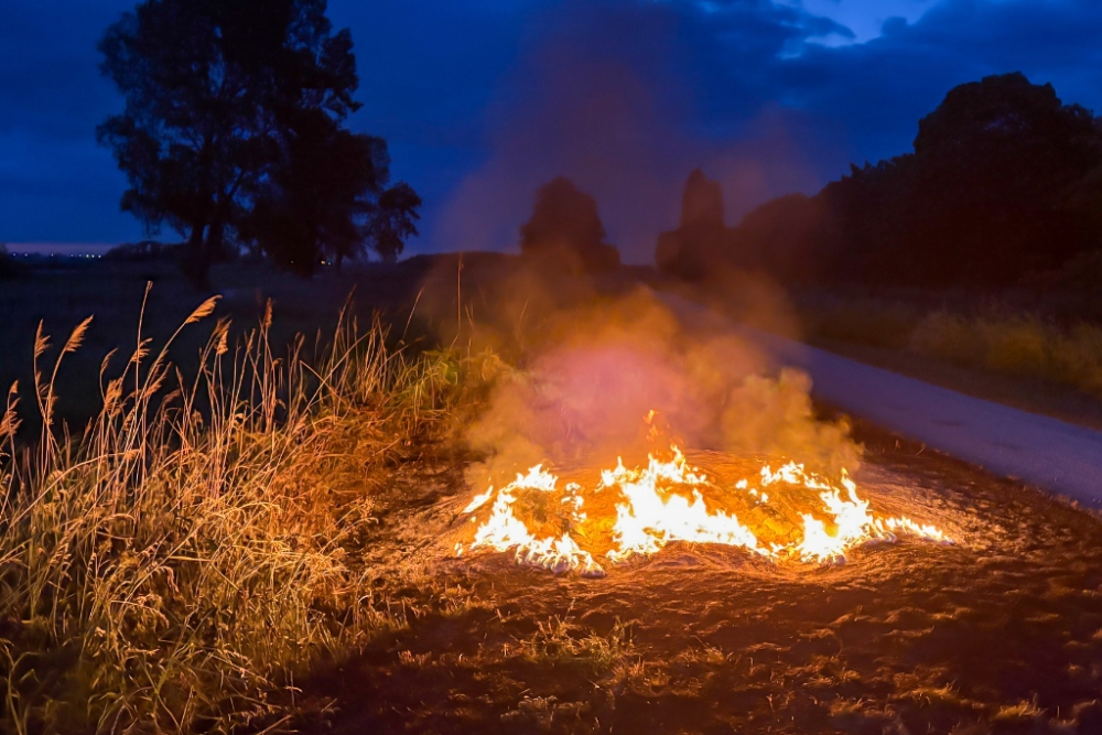 Brandweer rukt uit voor buitenbrand in Vlaardingen