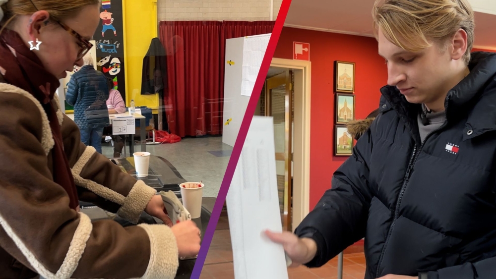 Tycho en Demy (18) stemmen voor het eerst: ‘Mag ik het potloodje houden?’