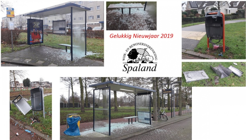 Cynische nieuwjaarswens Bewonersvereniging Spaland