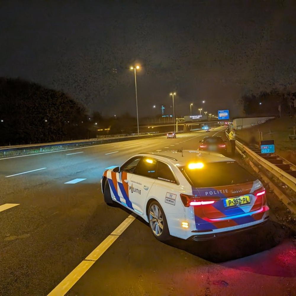 Dronken bestuurder scheurt met 233 km/u over de A4 bij de Ketheltunnel