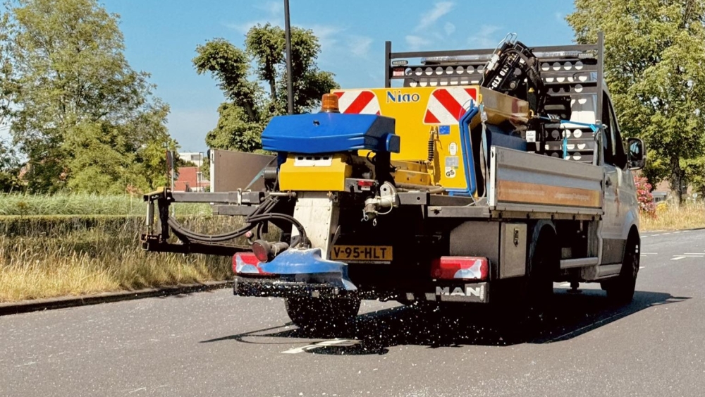 Tropische temperaturen, toch worden wegen in Vlaardingen gestrooid