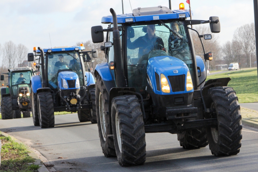 Boeren ook vanuit Schiedam en Vlaardingen onderweg naar Den Haag