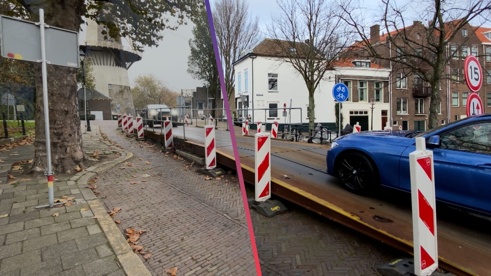 Situatie monumentale Heulbrug in Schiedam nog altijd onveranderd