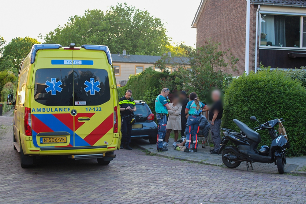 Scooterrijder gecontroleerd na incident
