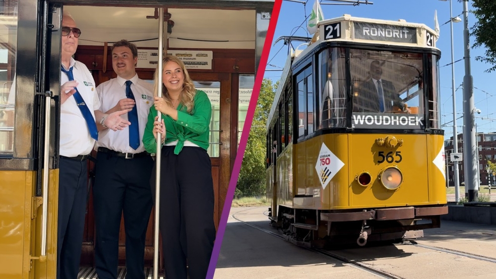 Historische tramlijn 750 gaat weer rijden: ‘Heerlijk om door Schiedam te scheuren’
