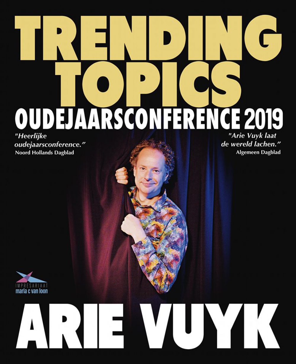 Arie Vuyk speelt Oudejaarsconference 2019  &#039;Trending Topics&#039;