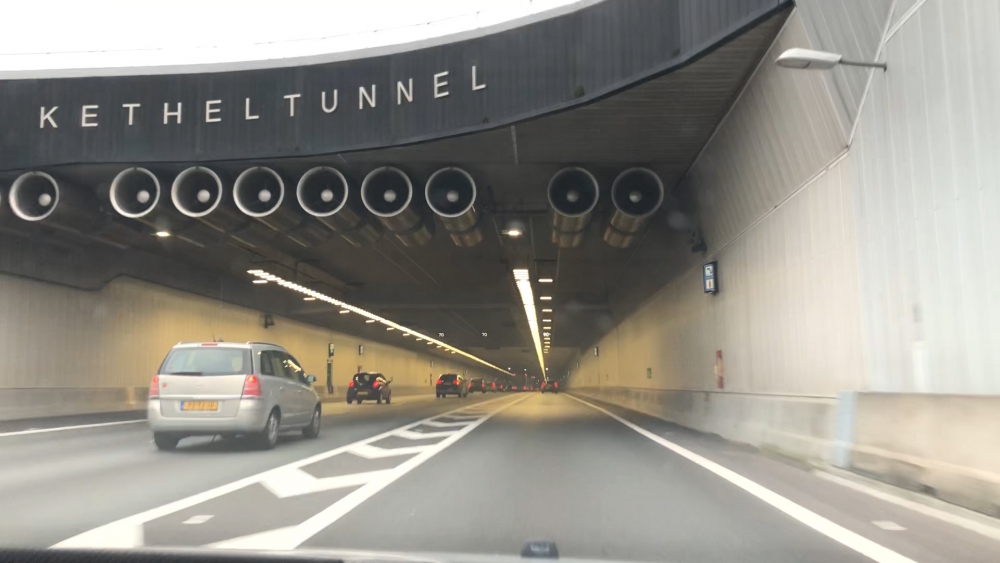 Ketheltunnel hele weekend deels dicht voor onderhoud