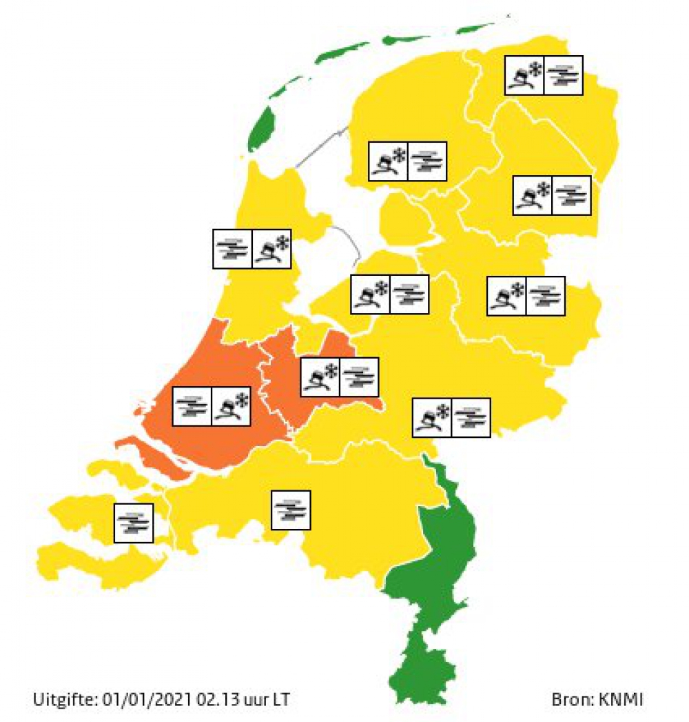 KNMI geeft code oranje af: door dichte mist is het zicht op sommige plekken minder dan 10 meter