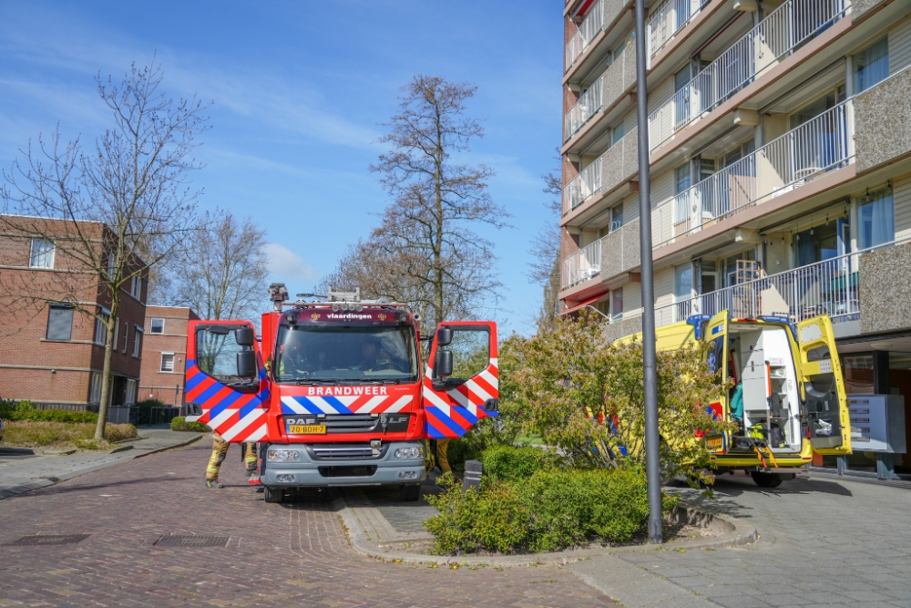 Brandweer ter plaatse om het personeel en de patiënt te bevrijden