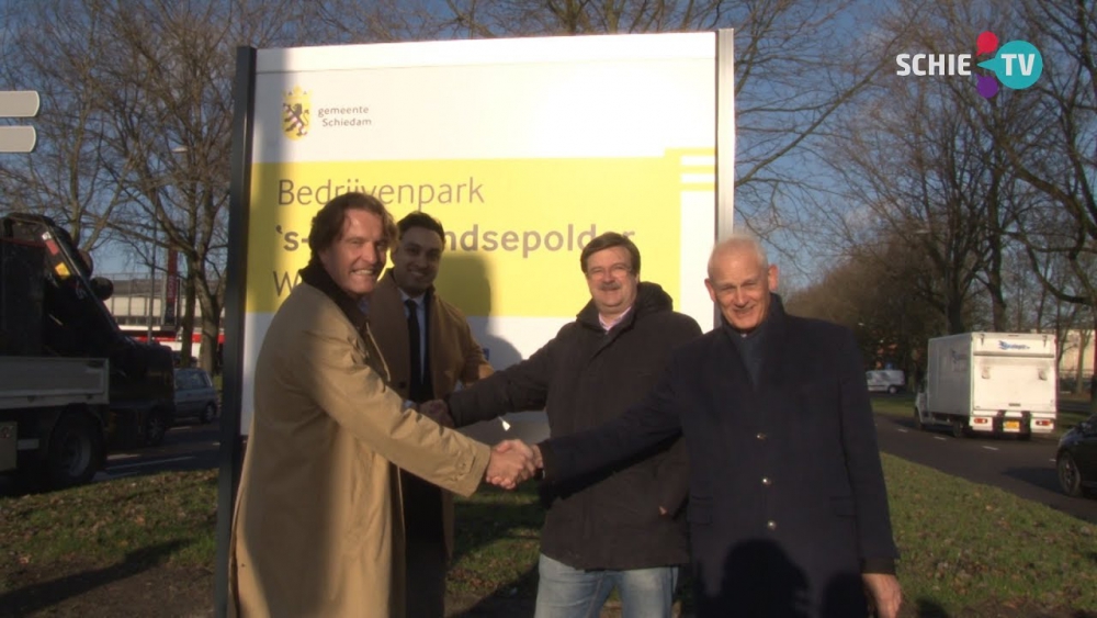 Veiliger ondernemen in &#039;s-Gravelandsepolder, bord met Keurmerk onthuld