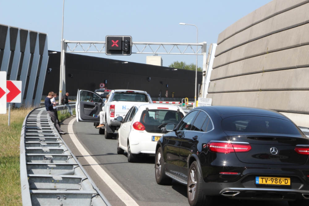 Ketheltunnel dicht door ongeval