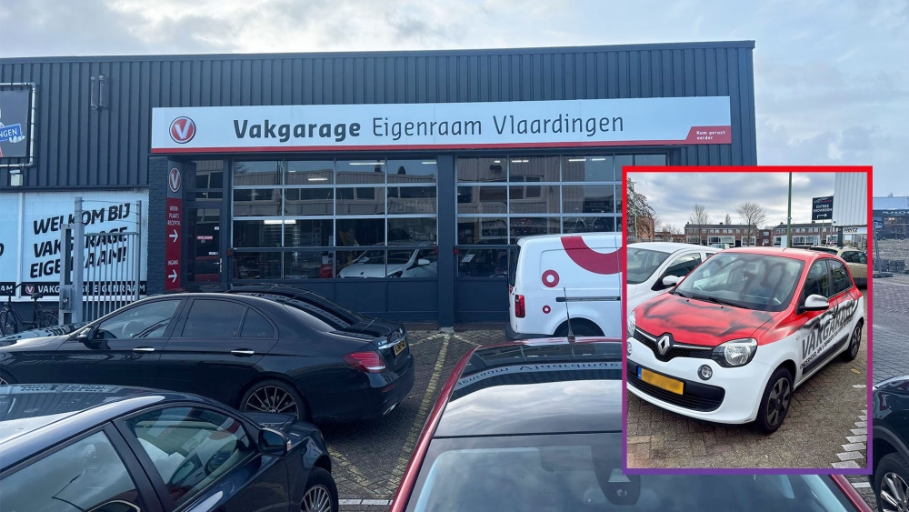 Gevel en auto van Vlaardings autobedrijf onder de verf: dader en reden bekend