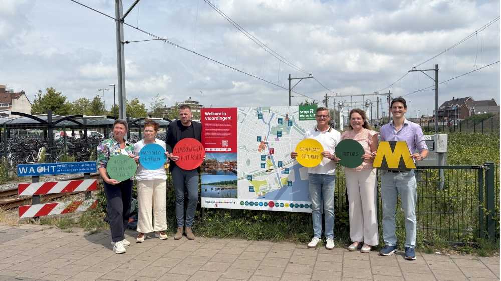 Informatiebord moet metroreizigers verleiden om ‘Vlaardingen echt te ontdekken’