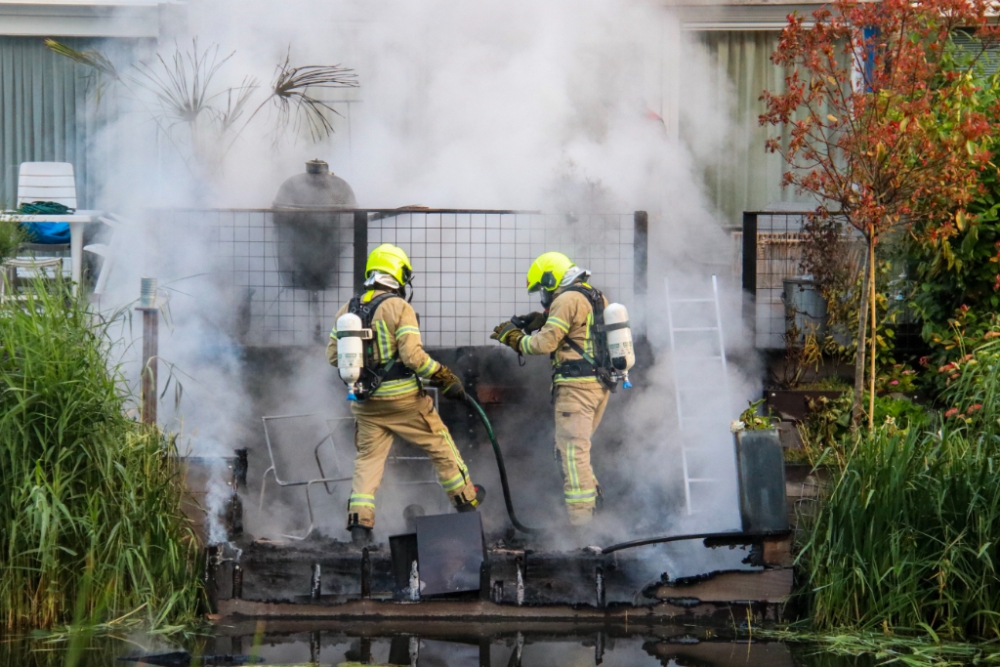 Brand in tuin