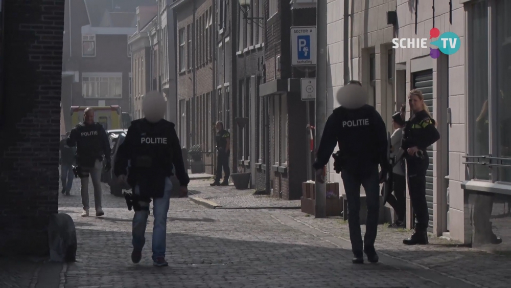 Arrestatie na melding schietpartij in centrum Schiedam