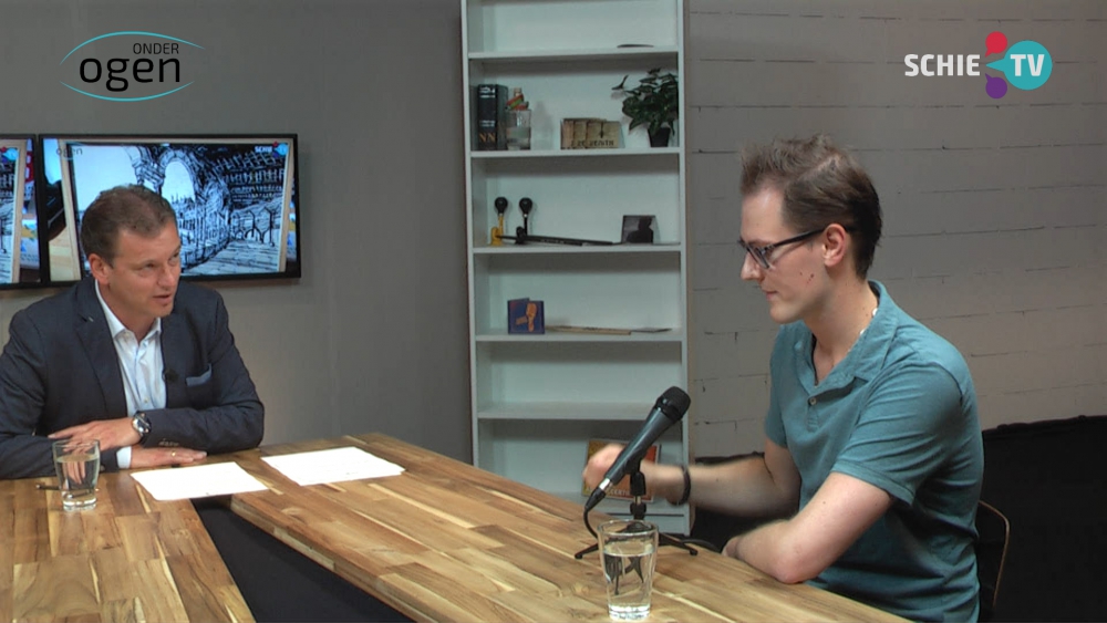 Student Tom ter Plegt is na een hersentumor slechtziend, maar hij tekent als de beste