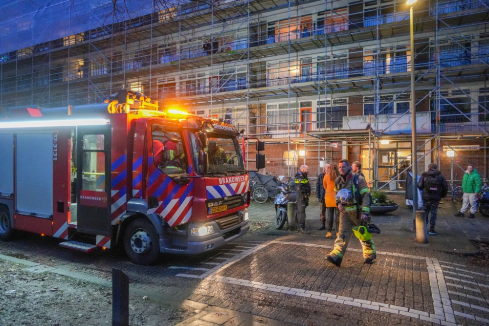 Paniek door rook op negende etage flatgebouw in Vlaardingen