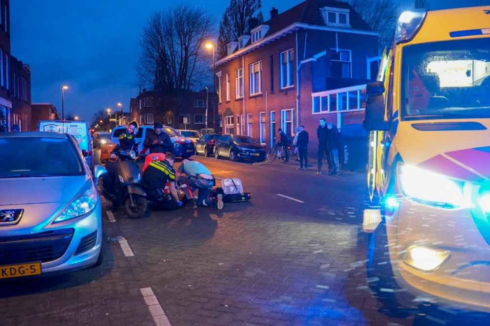 Scooterrijder komt ten val en raakt zwaargewond