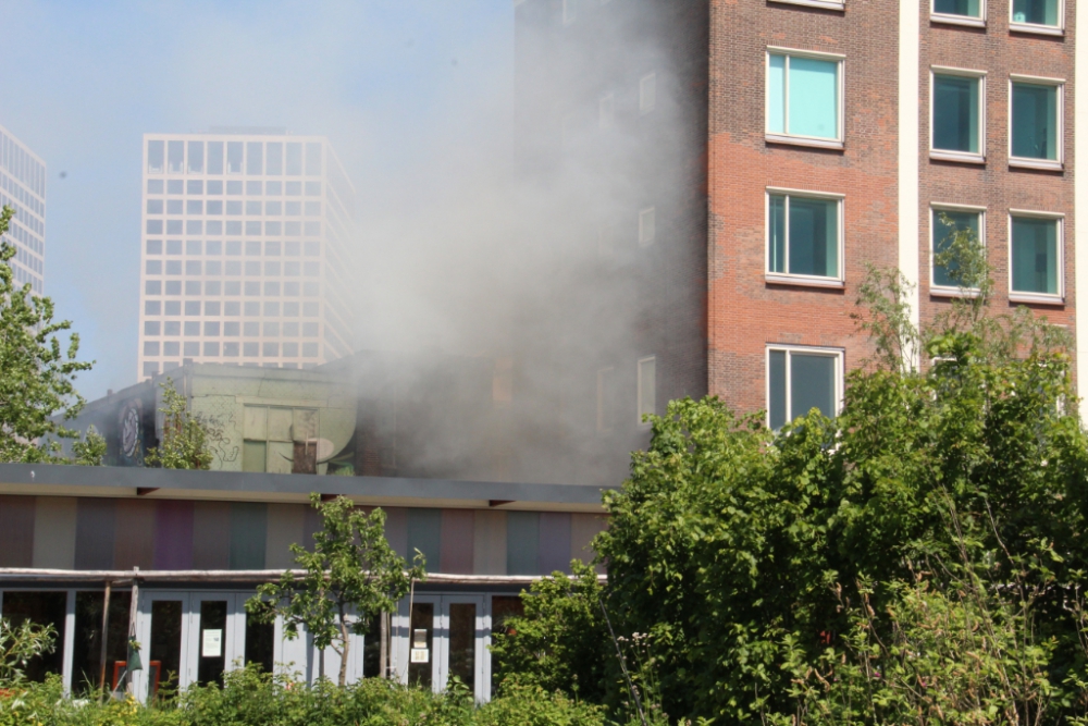 Grote brand in bedrijfspand Keilestraat