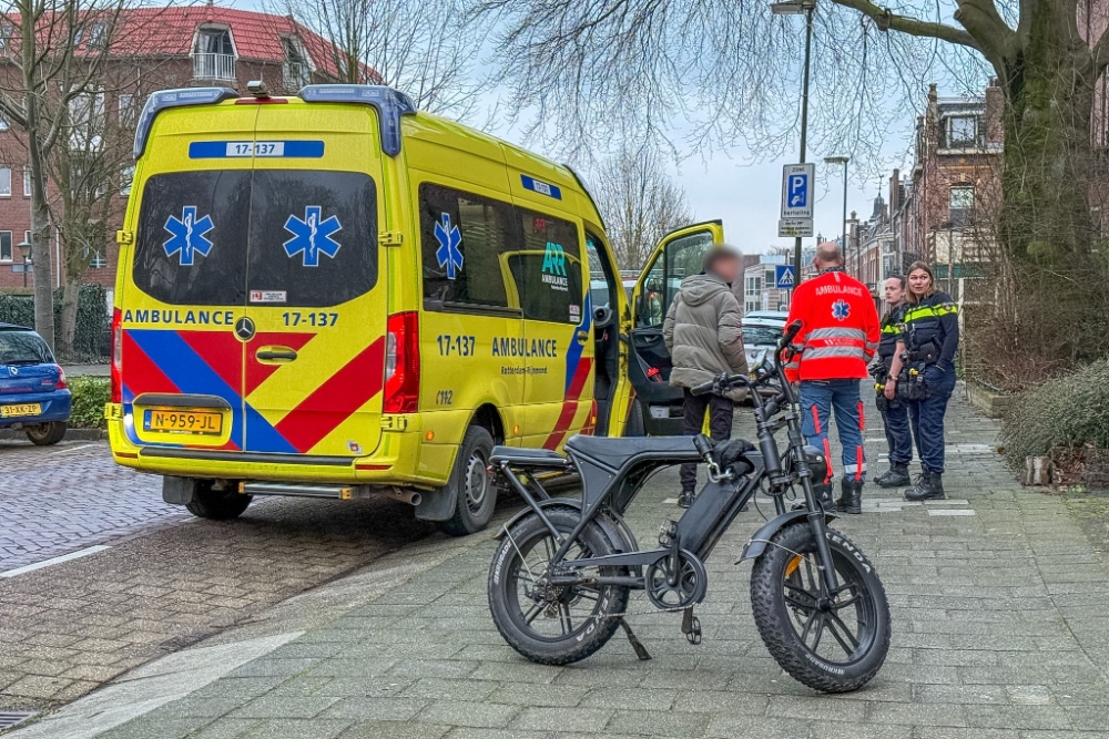 Fatbiker raakt gewond bij harde val op Binnensingel