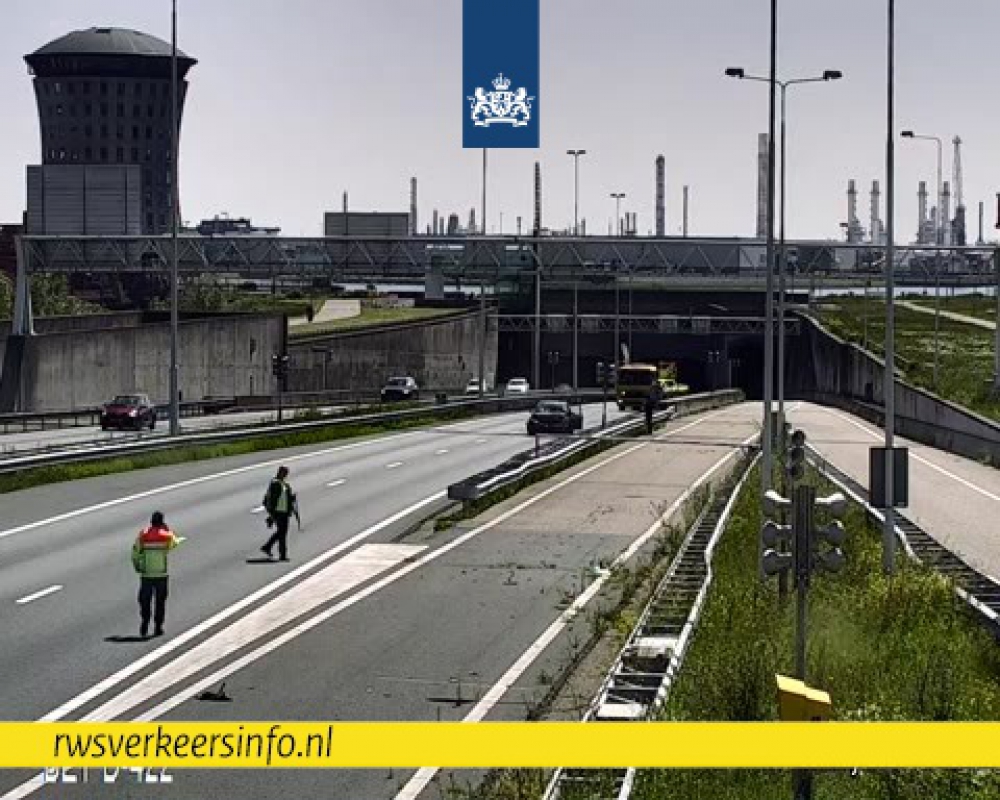 Ongeval bij Beneluxtunnel zorgt voor file