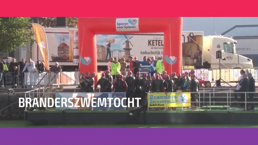 Branderszwemtocht live op SCHIE TV